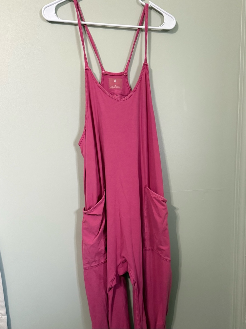 FP Movement by Free People Magenta Pocket Romper